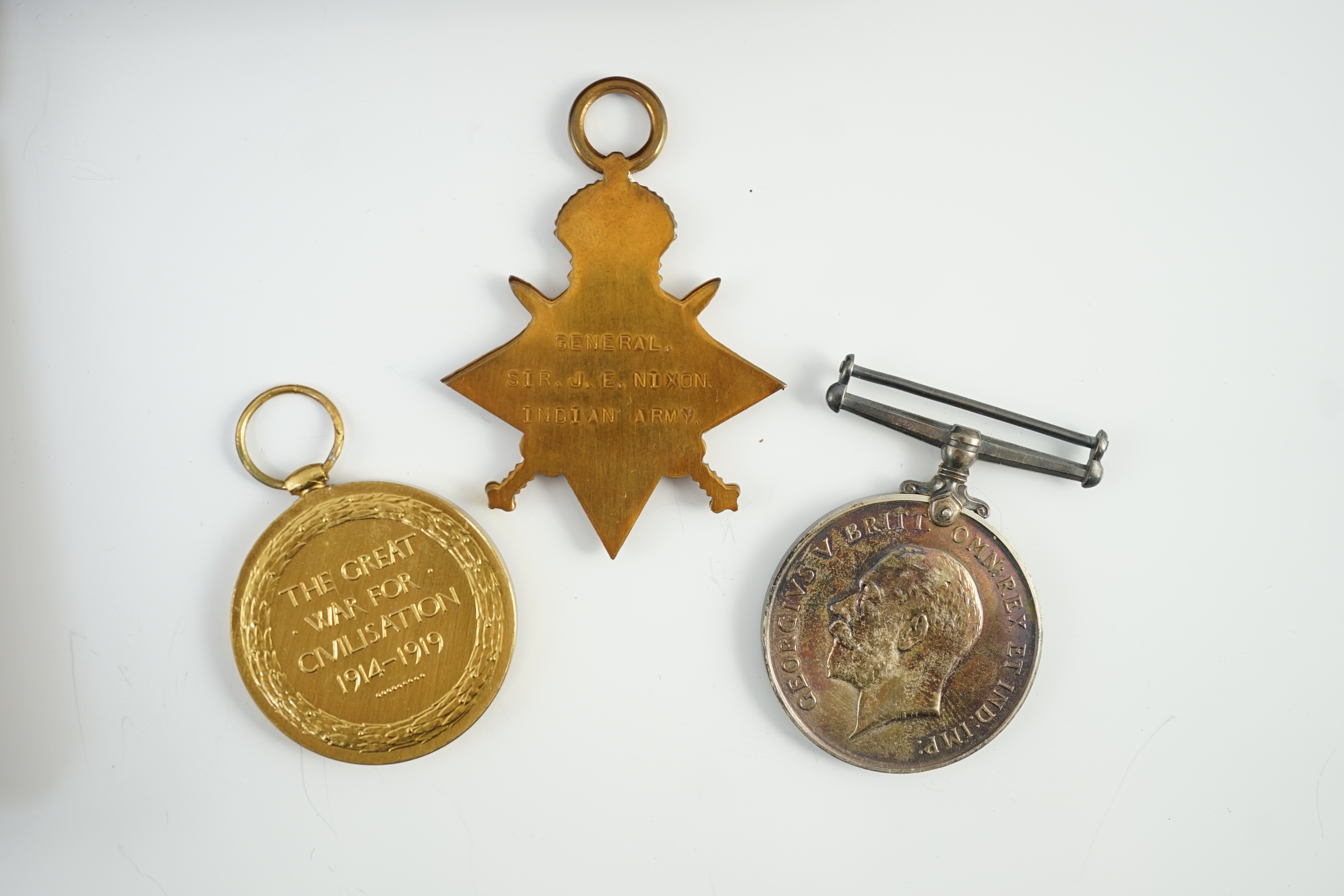 A magnificent group of Afghanistan, Indian General Service, Boer War, and Great War of eleven medals, awarded to General Sir John Eccles Nixon, GCMG KCB, who was the General responsible for the disastrous first British E